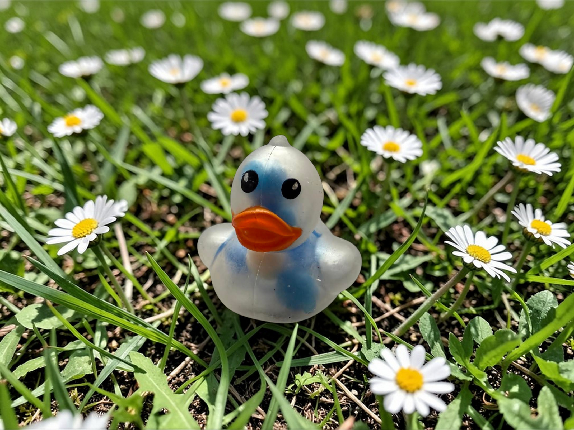 BLUE MINI BEAD DUCK