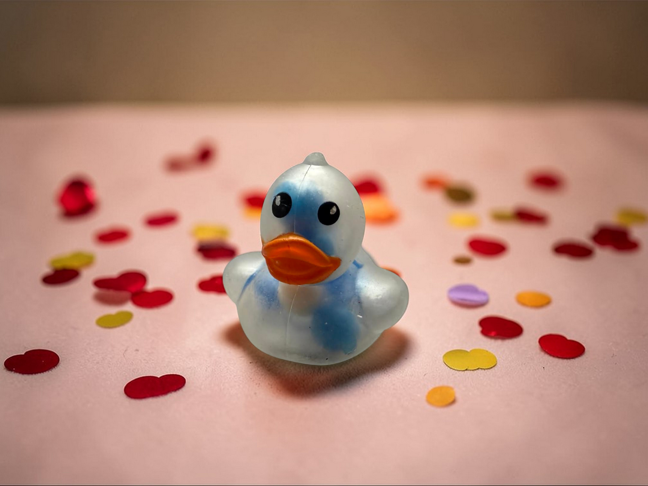 BLUE MINI BEAD DUCK