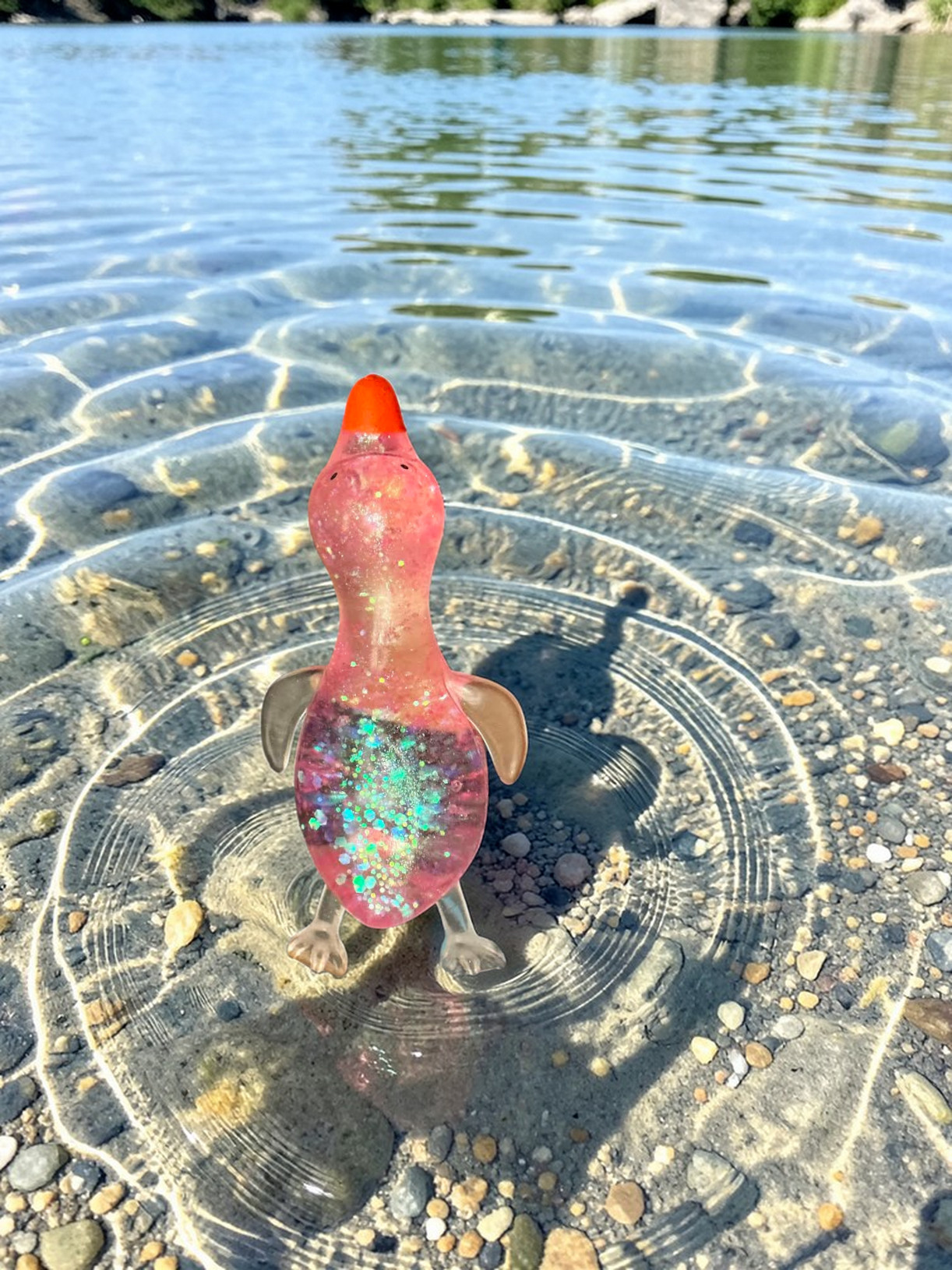 PINKY GLITTER DUCK