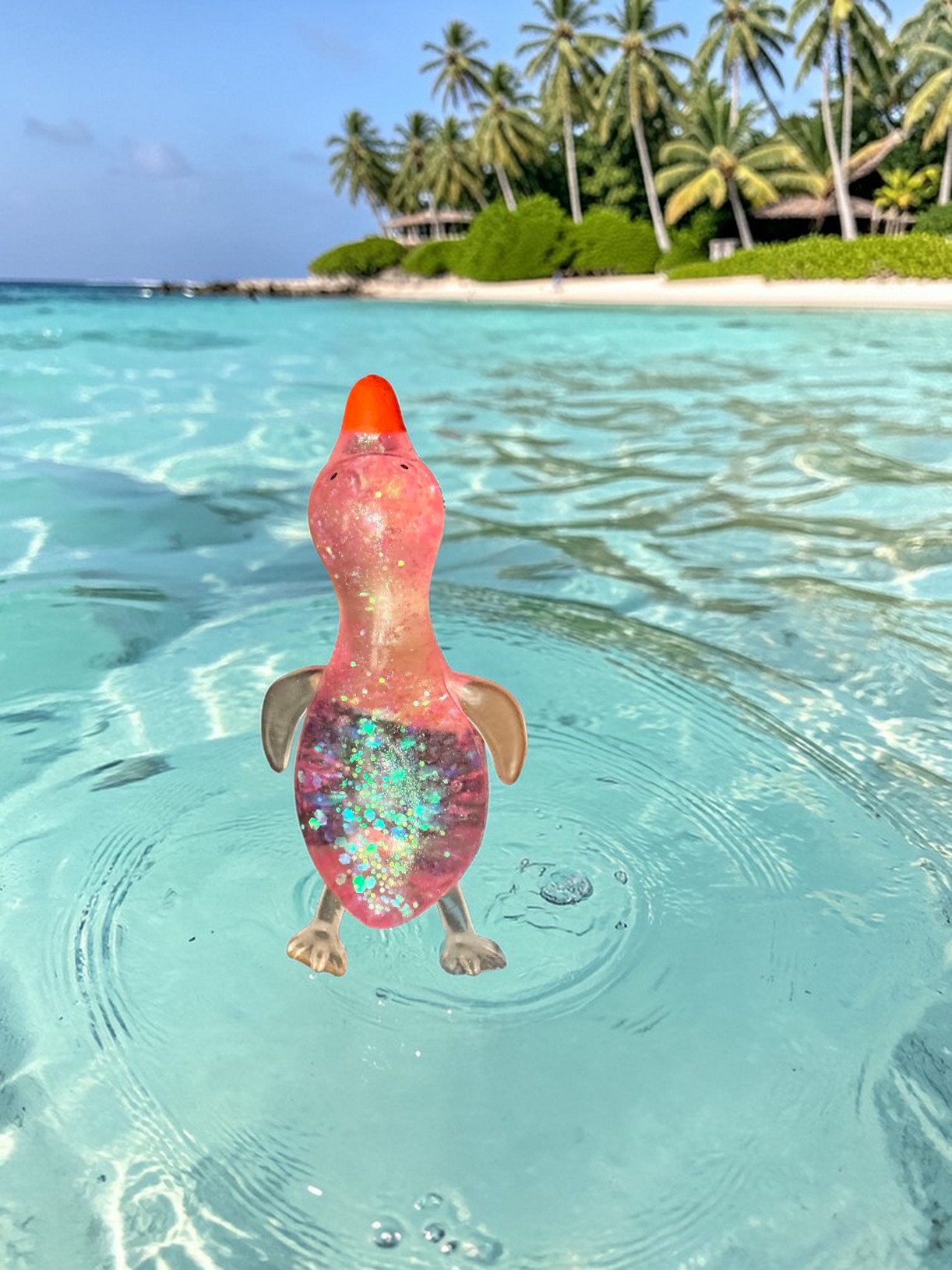 PINKY GLITTER DUCK
