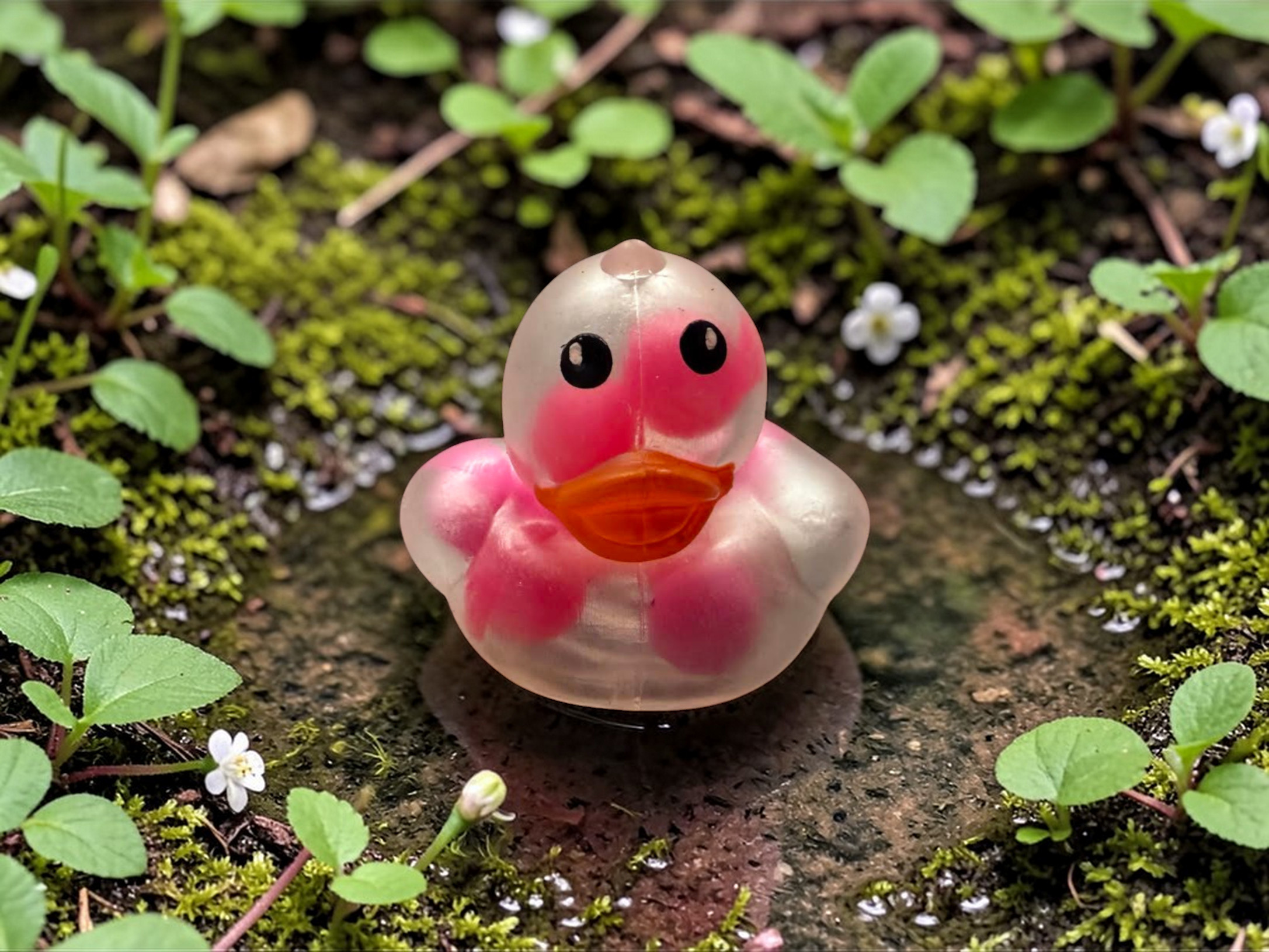 PINK BEAD MINI DUCK