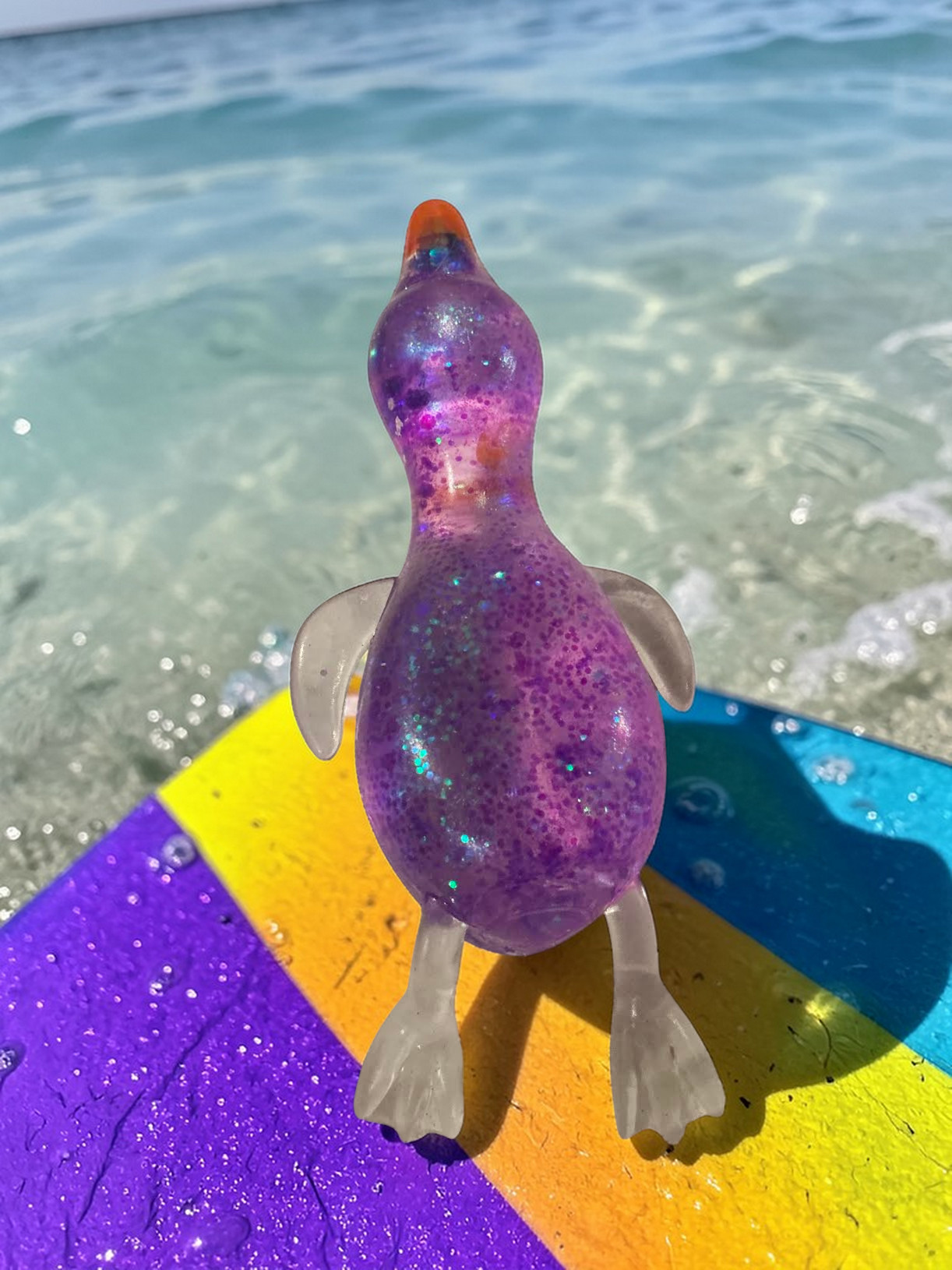 PURPLE GITTER DUCKIE