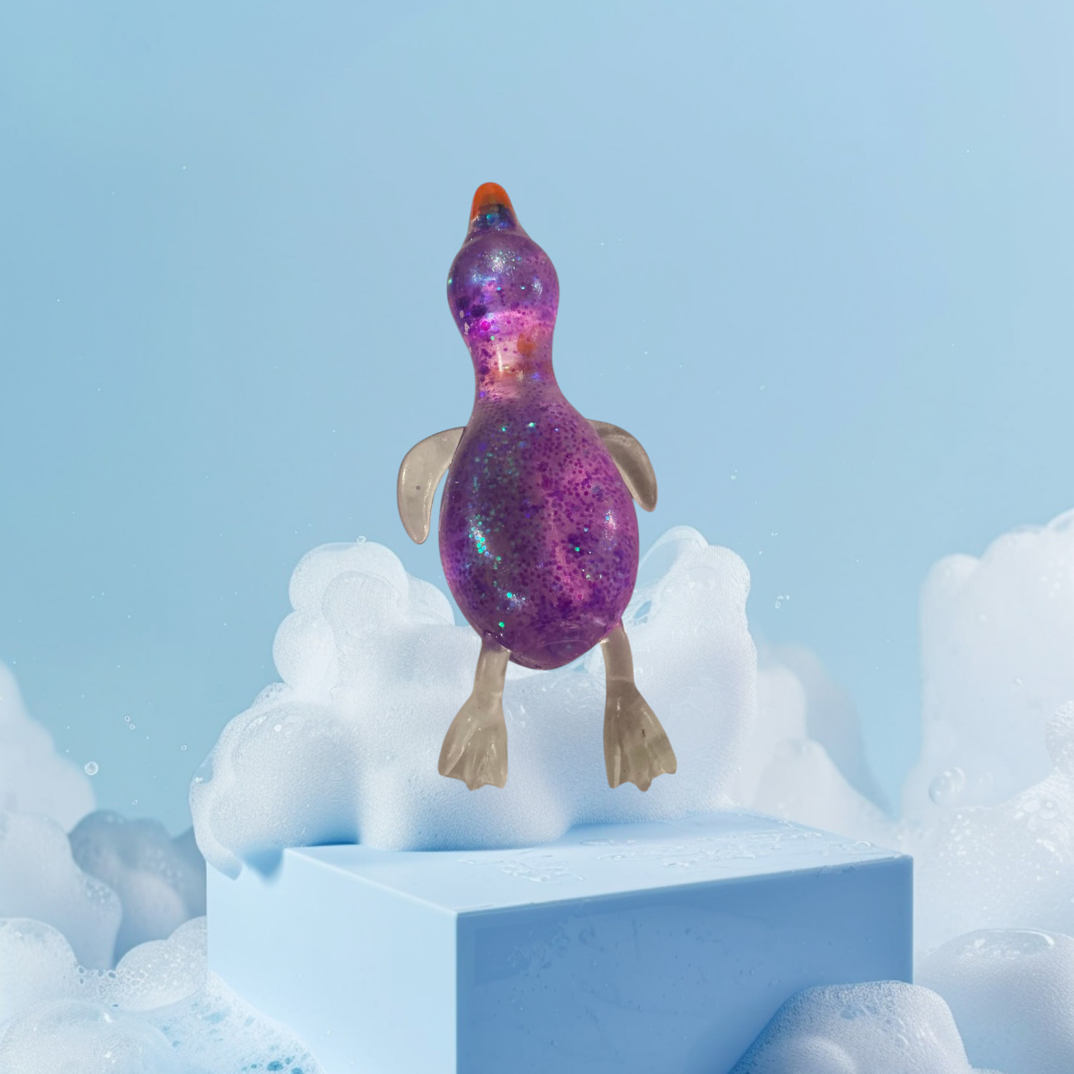 PURPLE GITTER DUCKIE