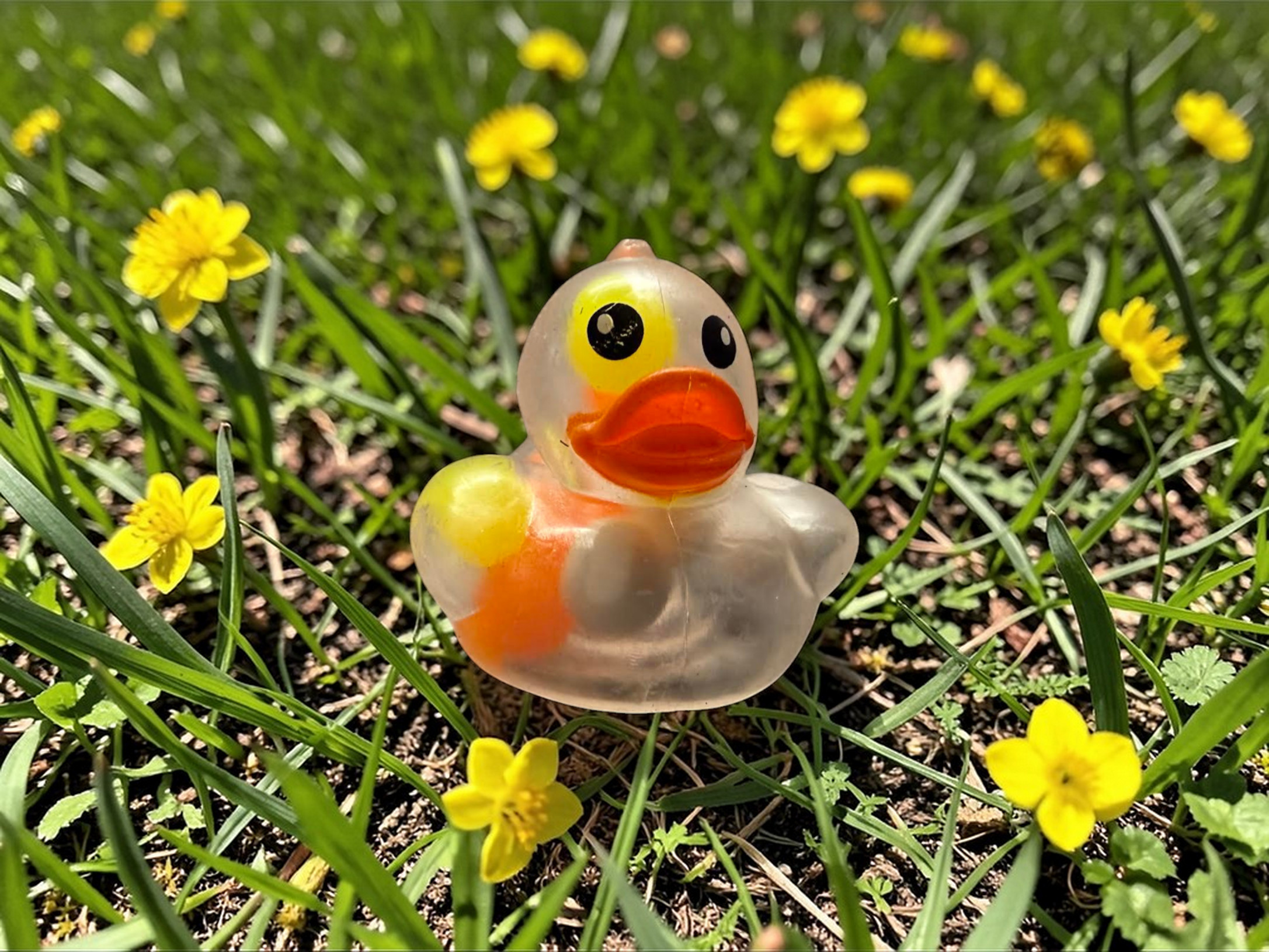 YELLOW BEAD MINI DUCK